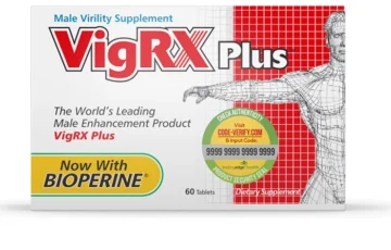 VigRX Plus male virility supplement box with 60 tablets