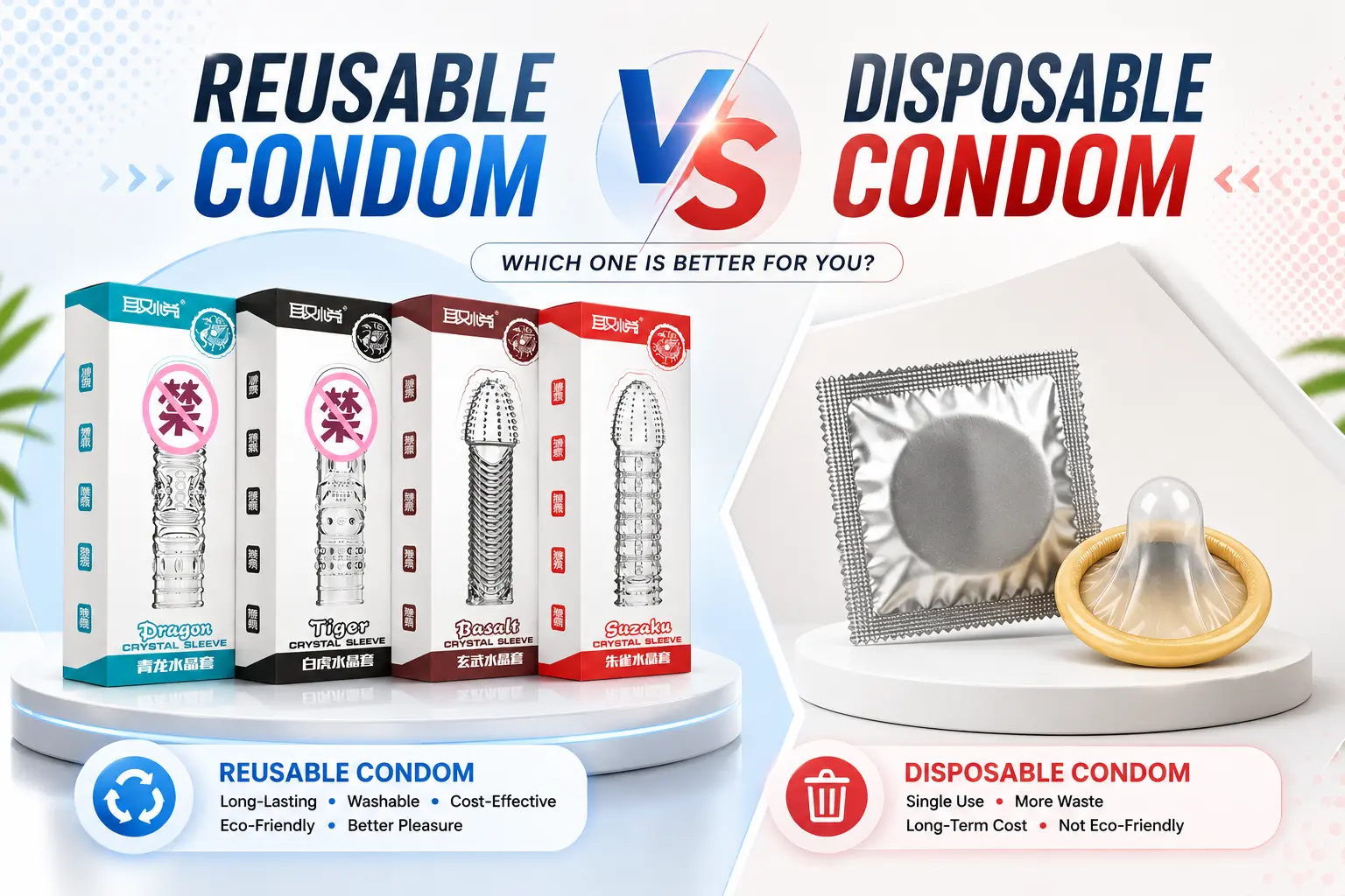 Reusable Condom vs Disposable Condom Comparison